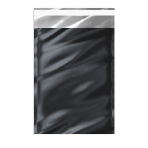 Metallic Finish Foil Bags Black 229 x 162 mm (C5)