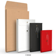 Kirjekuoret narulla ja vahvikeprikalla