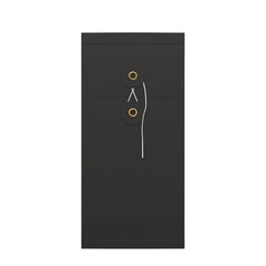 String & Washer Gusset Envelopes Black 220 x 110 x 25 mm (DL)