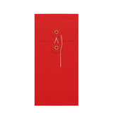 Kirjekuoret narulla ja vahvikeprikalla