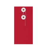 Värilliset kirjekuoret, joissa on naru- ja kiekkokiinnitys