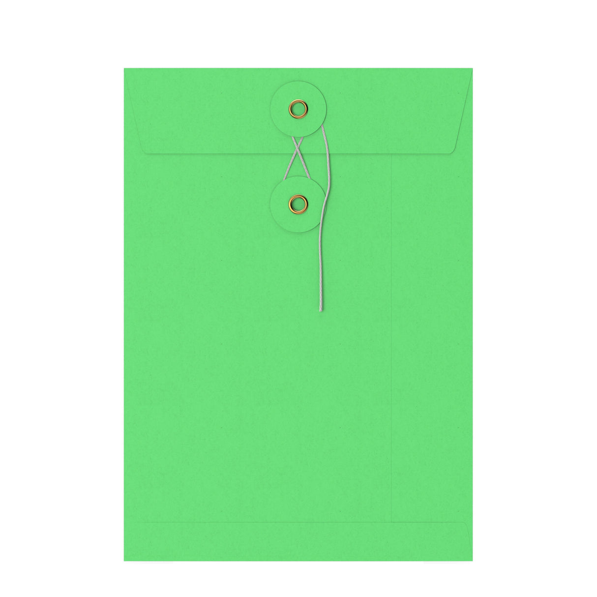 Värilliset kirjekuoret, joissa on naru- ja kiekkokiinnitys