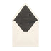 Paper Lined Envelopes Ivory + Black Fancy Paper 160 x 160 mm