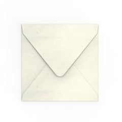 Flower Seeded Envelopes Ivory 155 x 155 mm